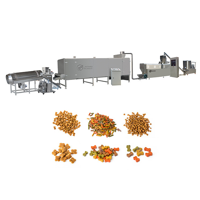 Animal Dog Pet Cat Feed Pellet Floating Fish Feed Making Machine Puffed Pet Food Production Line Factory