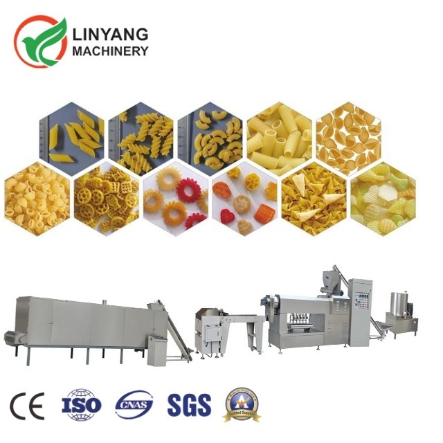 Pasta Macaroni Helicoid Single Screw Extruder Macaroni Spaghetti Pasta Making Machine Production Line