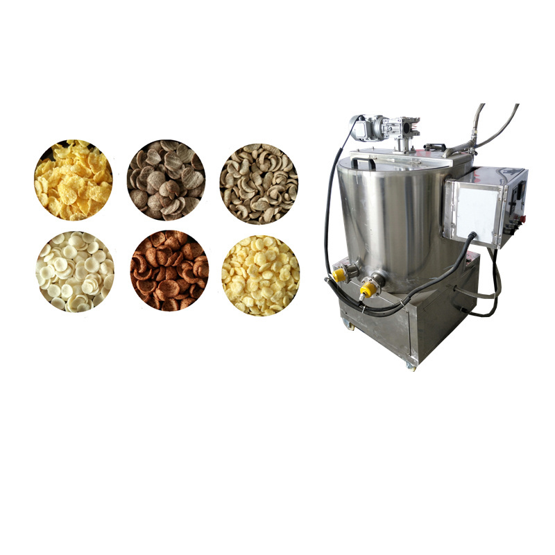 Factory processing corn flake breakfast cereal making manufacturing machinery