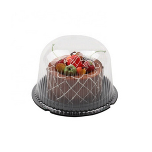 Top Seller 4" Plastic cake decorating box Containers Carriers with Dome Lids cake Pastry box