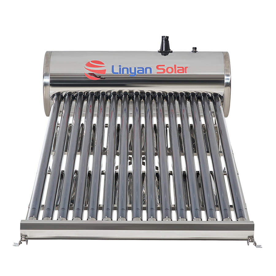 LINYAN Solar powered hot water heater for house non pressure solar geyser chauffe eau solaire