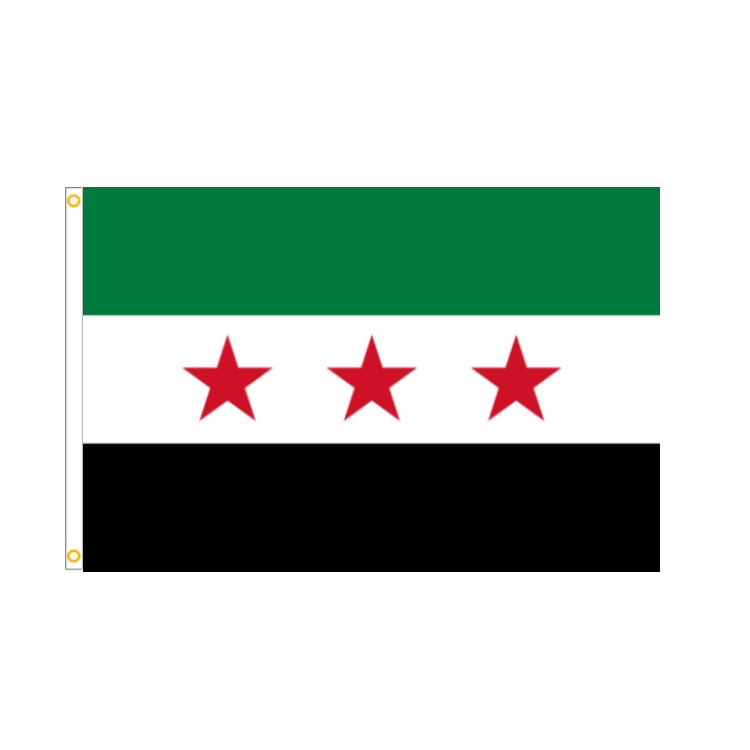 Cheap Advertising Custom 150X90cm  Free Syria Flag Syrian 3x5 Ft Flag SY SYR NEW Arab Republic National Flag