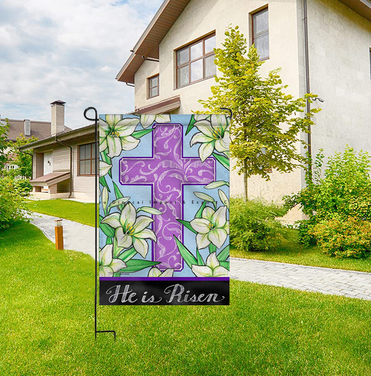 Factory production Double Sided Custom dance Christian Christ worship Yard Flags Jesus Garden Flag