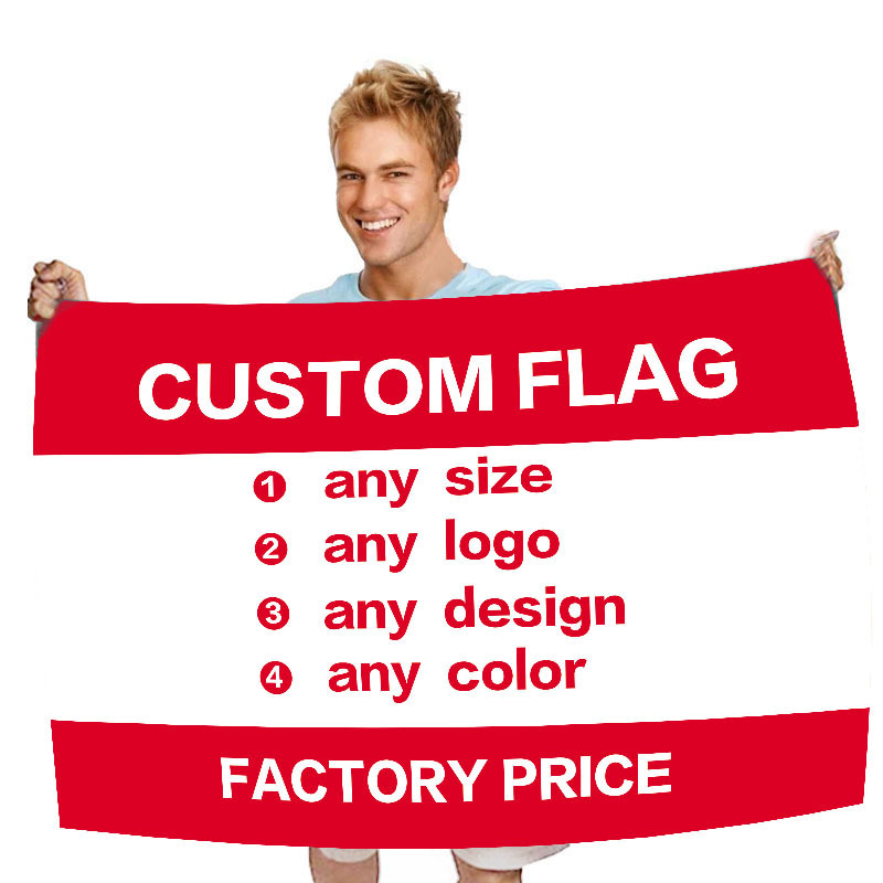 Country 3x5ft 150*90cm Cheap Print Cotton Design Print Your Logo Polyester FabricAdvertising Outdoor Custom Flag Banner