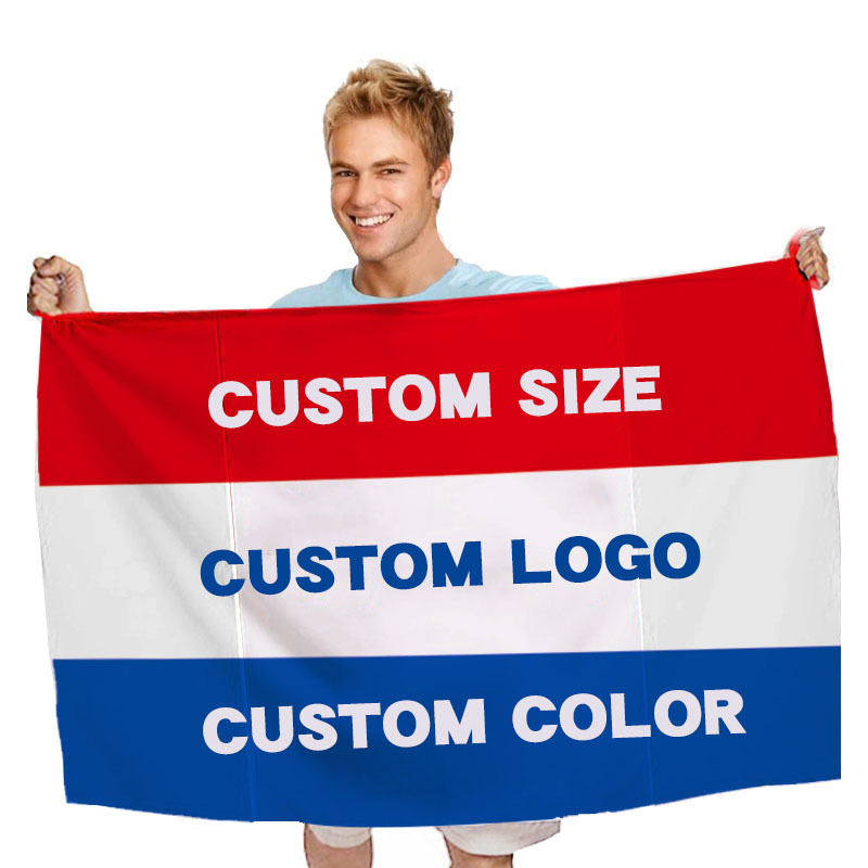 Promotional  Print Cotton Design Print Your Logo Polyester Fabric Country 3x5ft 150*90cm Advertising Outdoor Custom Flag Banner