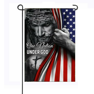 Factory production Double Sided Custom dance Christian Christ worship Yard Flags Jesus Garden Flag