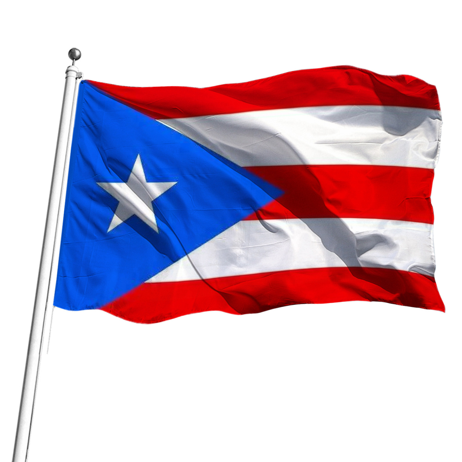 Wholesale Custom Banners 100% Polyester National country flag puerto rico flag