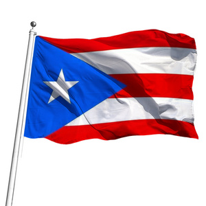 Wholesale Custom Banners 100% Polyester National country flag puerto rico flag