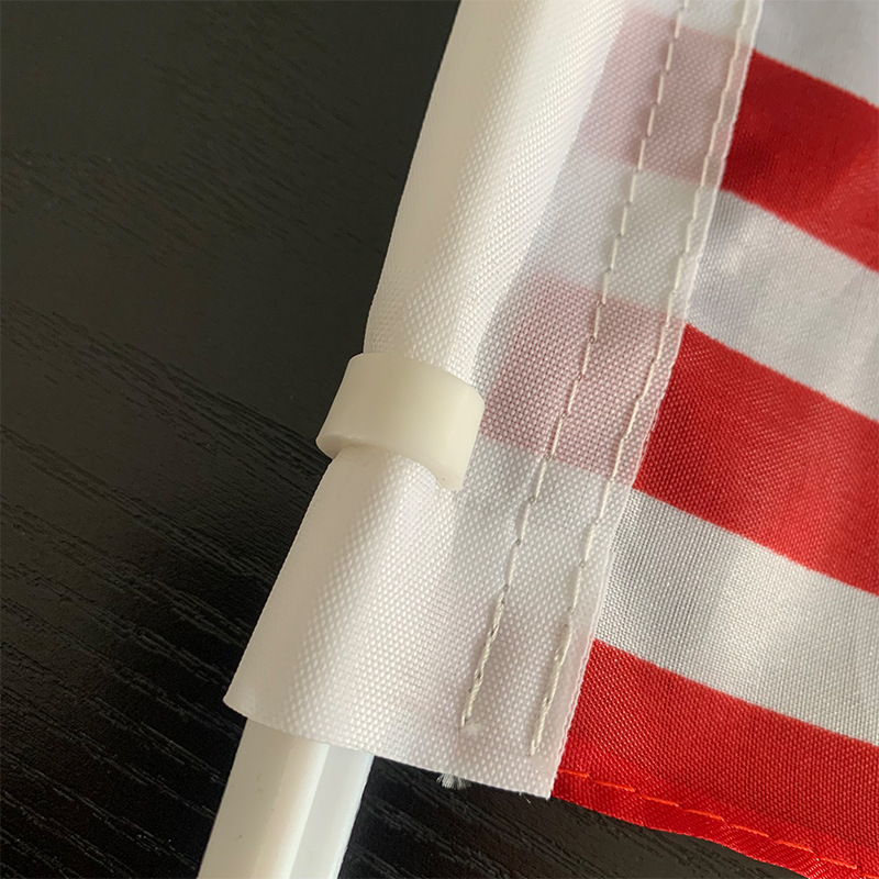 Popular USA American   12x18 inches car window flag sticks 30x45 cm blank sublimation double sided custom car flags