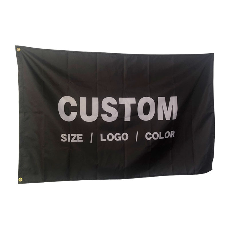 Promotional  Print Cotton Design Print Your Logo Polyester Fabric Country 3x5ft 150*90cm Advertising Outdoor Custom Flag Banner