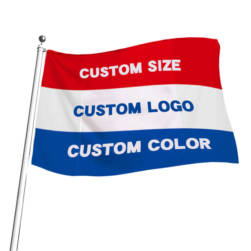 Promotional  Print Cotton Design Print Your Logo Polyester Fabric Country 3x5ft 150*90cm Advertising Outdoor Custom Flag Banner