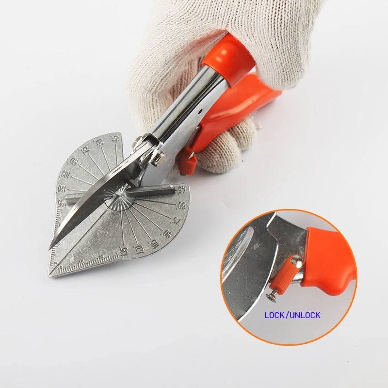 Multi-purpose Woodworking PVC PE PPR Plastic Pipe Cutting Trim Cutter Alloy Scissors SK5 Blade Angle Miter Scissors