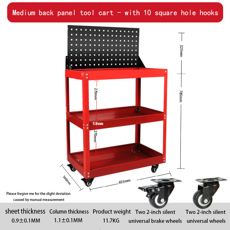 The tool integration cabinet is movable workshop trolley with tools trolley detailing racing pit carts