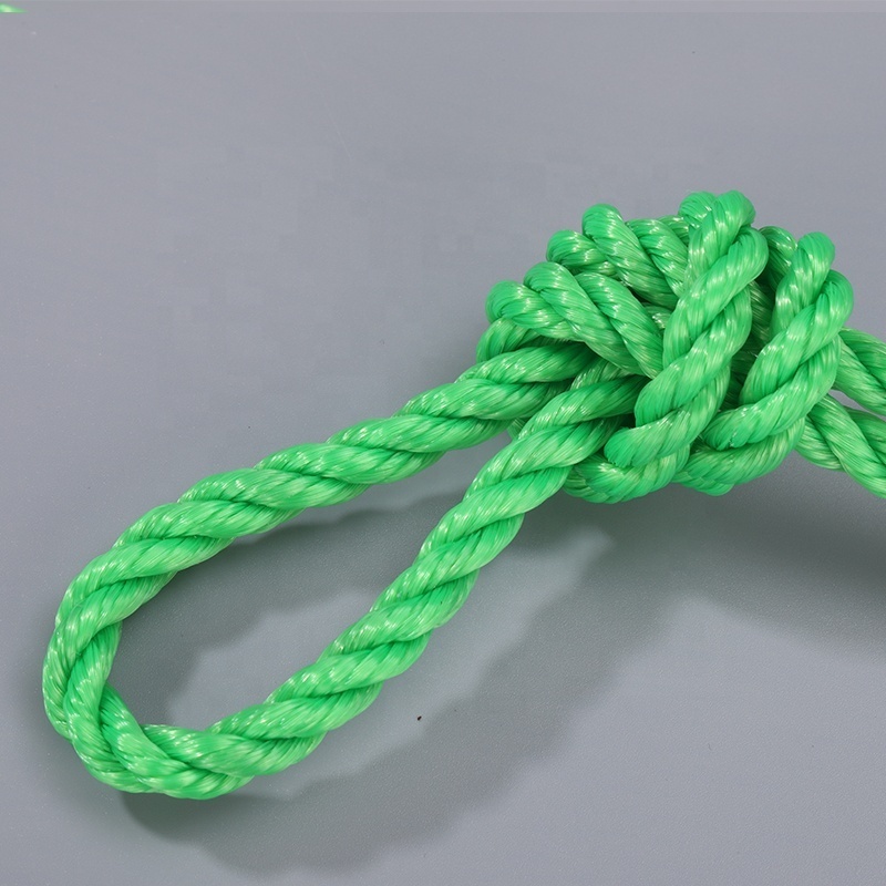 Wholesale Custom  3 Strand Fiber polypropylene Braided hdpe twine for Mooring Rope