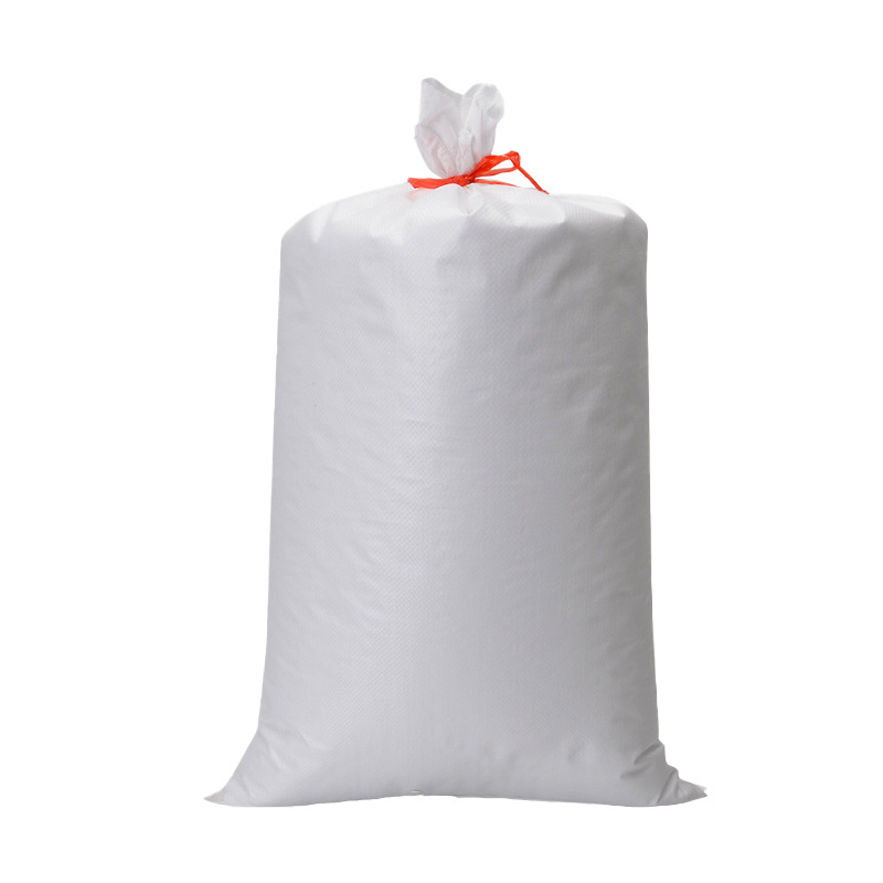 2023 NEW Wholesale OEM 25kg 50kg White Polypropylene woven Cat Food Dog Food Animal Feed bag empty pp sacks