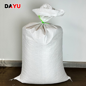 2023 NEW Wholesale OEM 25kg 50kg White Polypropylene woven Cat Food Dog Food Animal Feed bag empty pp sacks