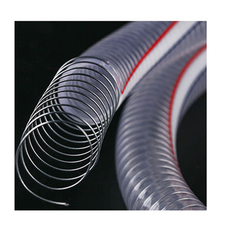 High Quality 3 Inch Food Grade Clear Pvc Spiral Spring Hose Pvc Pipe  For Water Supply