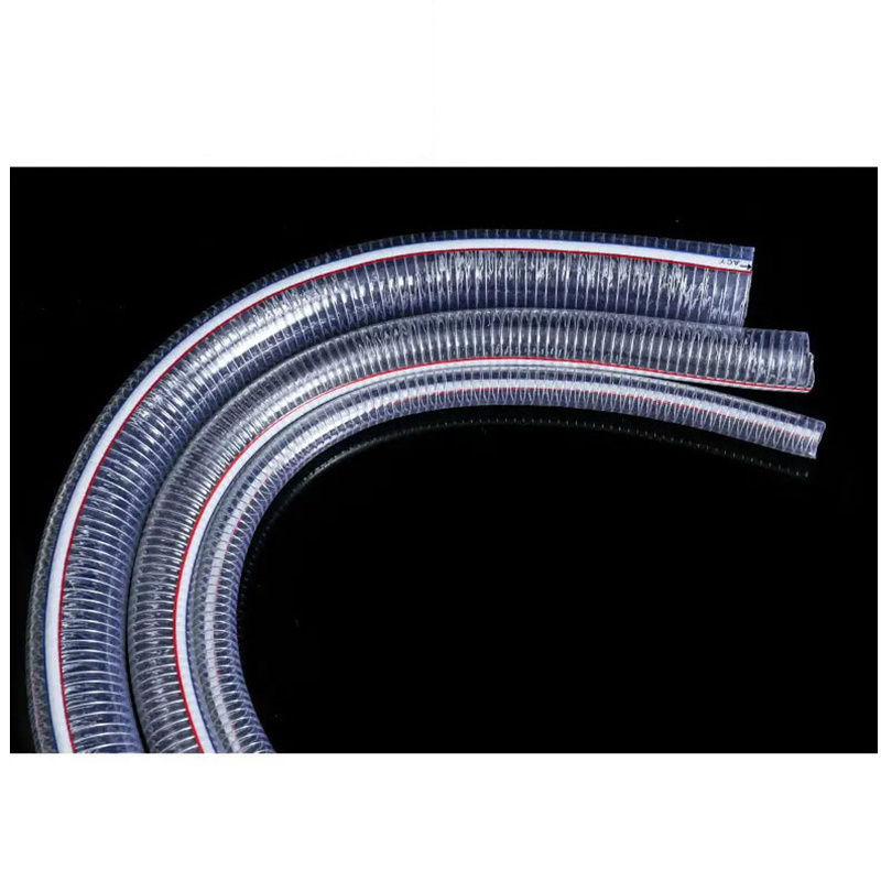 High Quality 3 Inch Food Grade Clear Pvc Spiral Spring Hose Pvc Pipe  For Water Supply