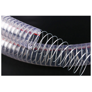 High Quality 3 Inch Food Grade Clear Pvc Spiral Spring Hose Pvc Pipe  For Water Supply