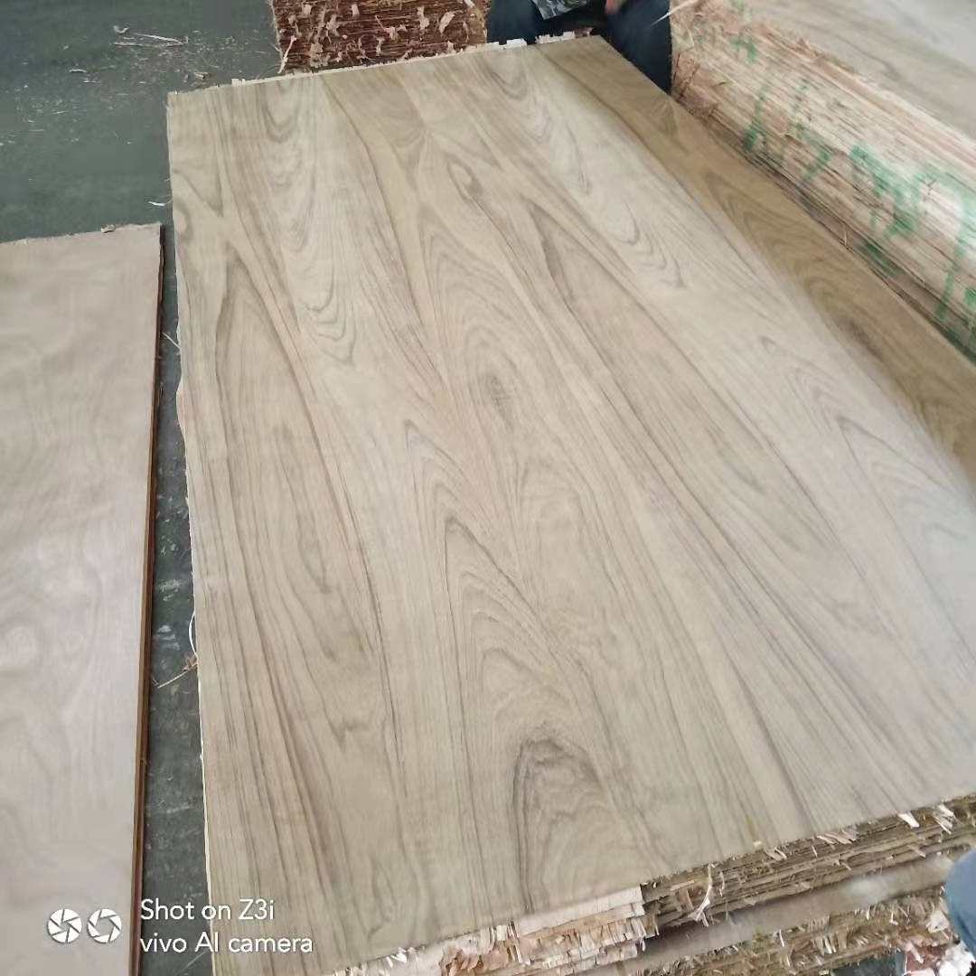 3mm/4mm Quality Natural Teak Faced Plywood for India market