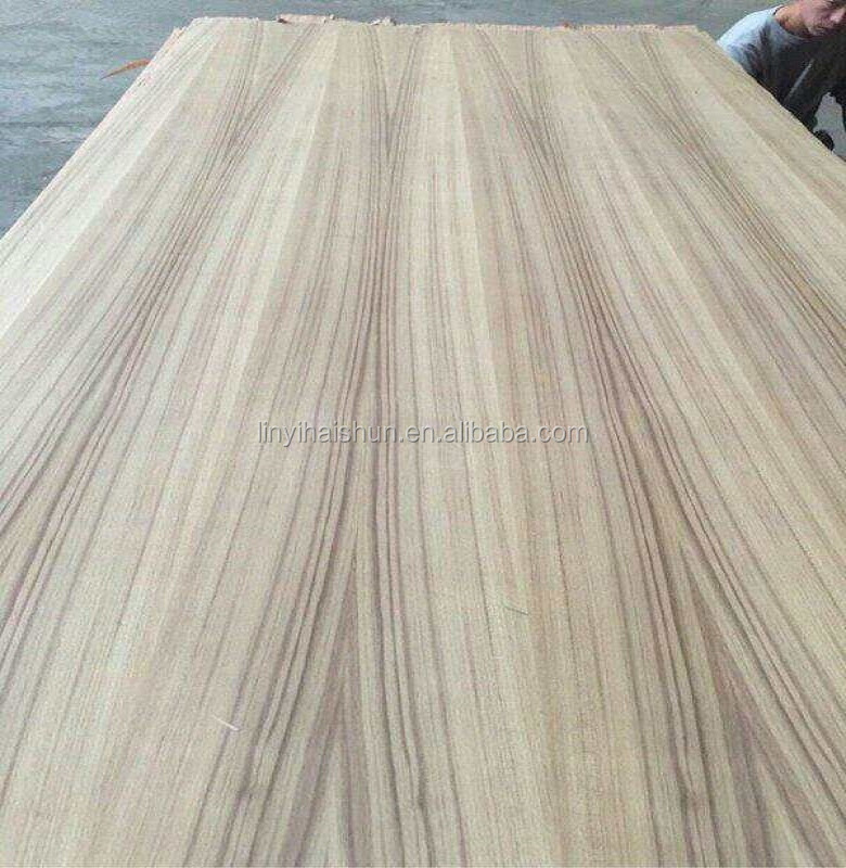 Recon teak veneer straight line plywood/mdf board