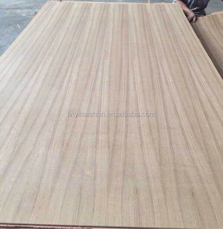 Recon teak veneer straight line plywood/mdf board