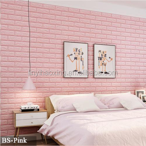 XPE waterproof Wall Panels 3d Foam Wall paper Wall Sticker