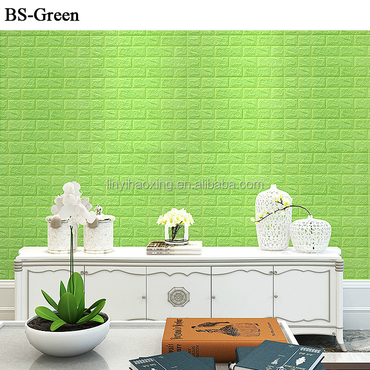 XPE waterproof Wall Panels 3d Foam Wall paper Wall Sticker