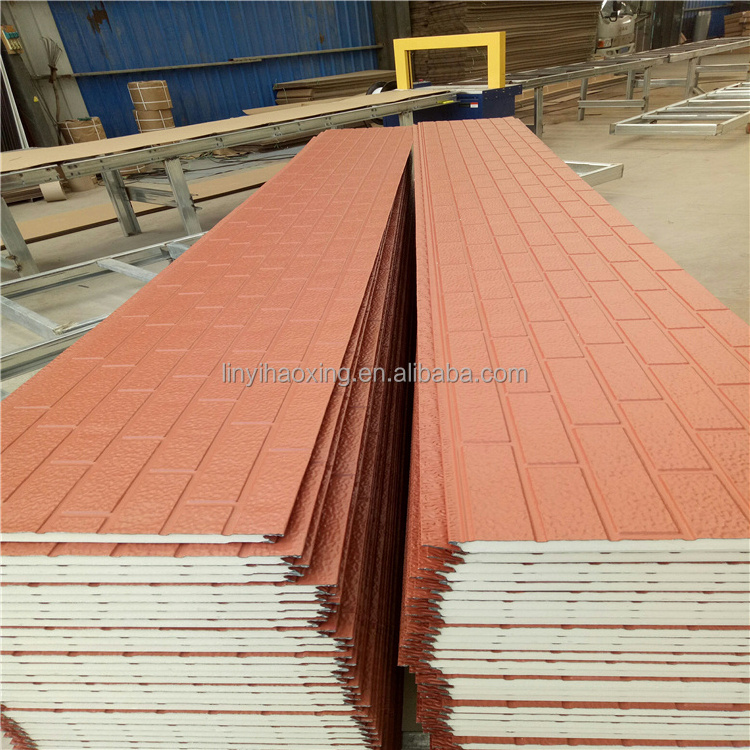 wood color Insulation panel Exterior Metal Carved Pu Sandwich Panel Board Outdoor Wall Cladding supplier