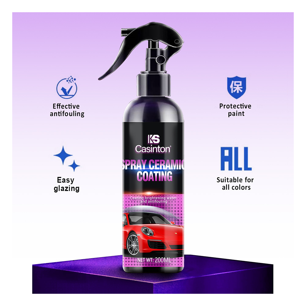 Water rubber car polymer crystal  wax spray ceramic nano plating sealant 9h film and powerful repellency ceramic coating spray