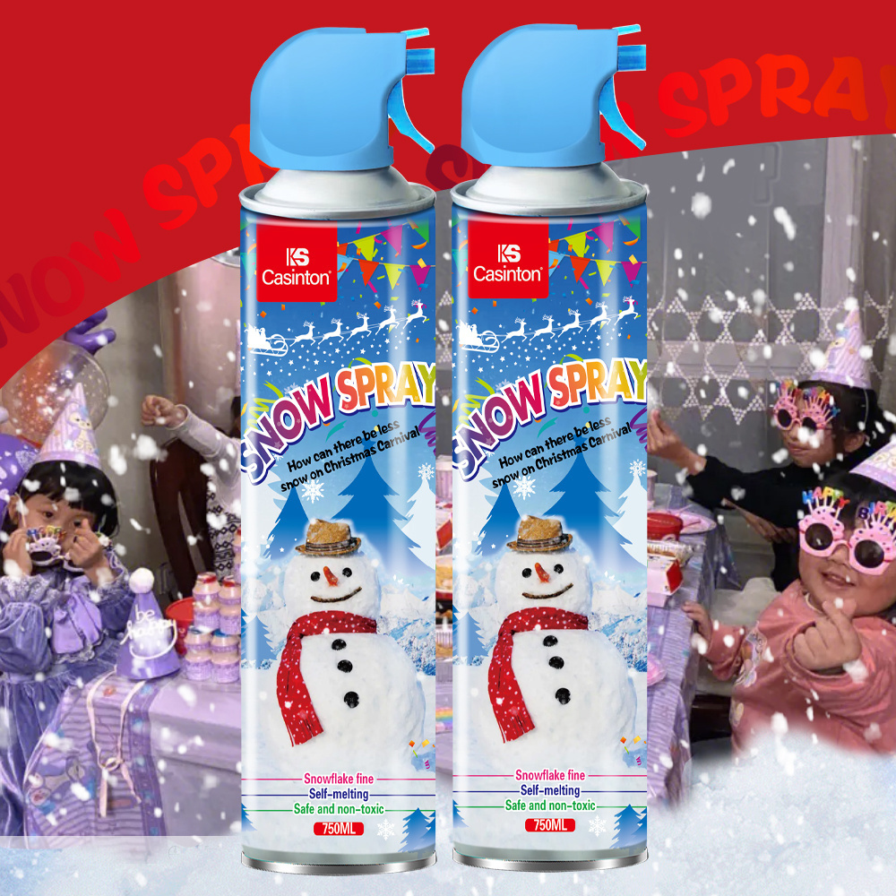 Artificial snow spray party foam snow spray birthday party decoration Christmas holiday party supplies spray de nieve artificial