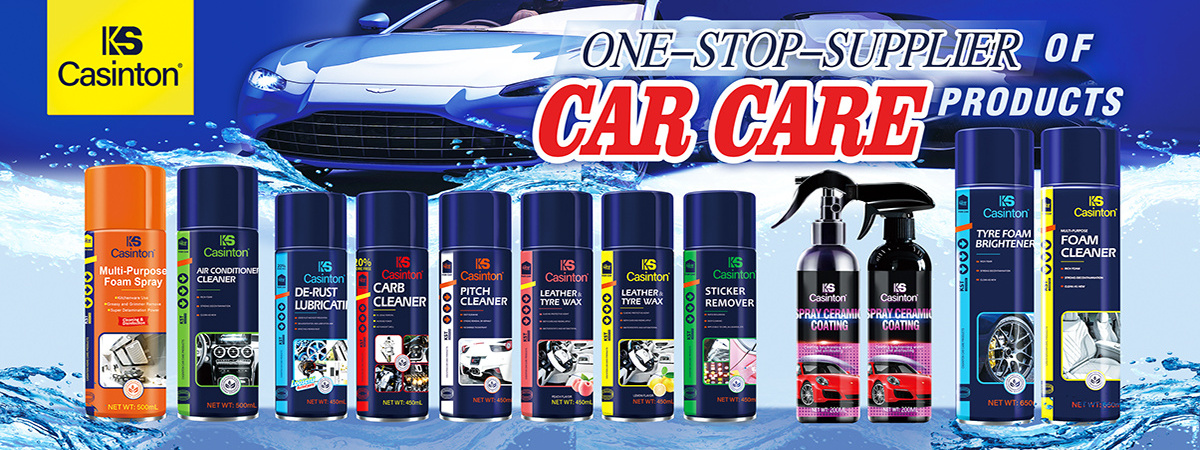 Casinton Tire Foam Cleaner for Cars Trucks Motorcycles Car Care Products Aerosol Tire Shine Spray