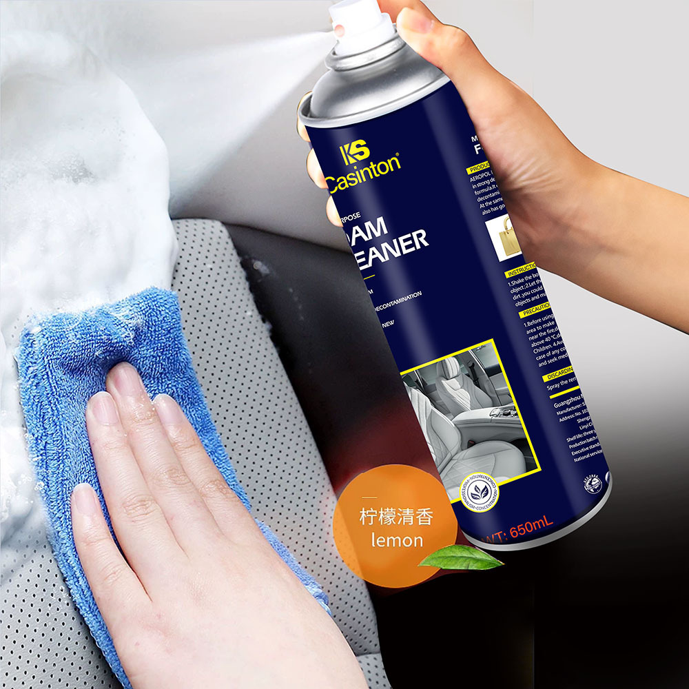 Leather Powerful Seat multi purpose foam cleaner spray 650ml Interiors Purpose Universal Car Highall all purpose foam cleaner