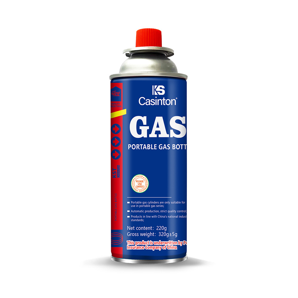 OEM/ODM Butane Gas Fuel Cans Hiking and Camping Portable Single Use Butane Gas Cans