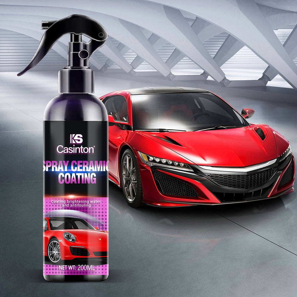 Water rubber car polymer crystal  wax spray ceramic nano plating sealant 9h film and powerful repellency ceramic coating spray