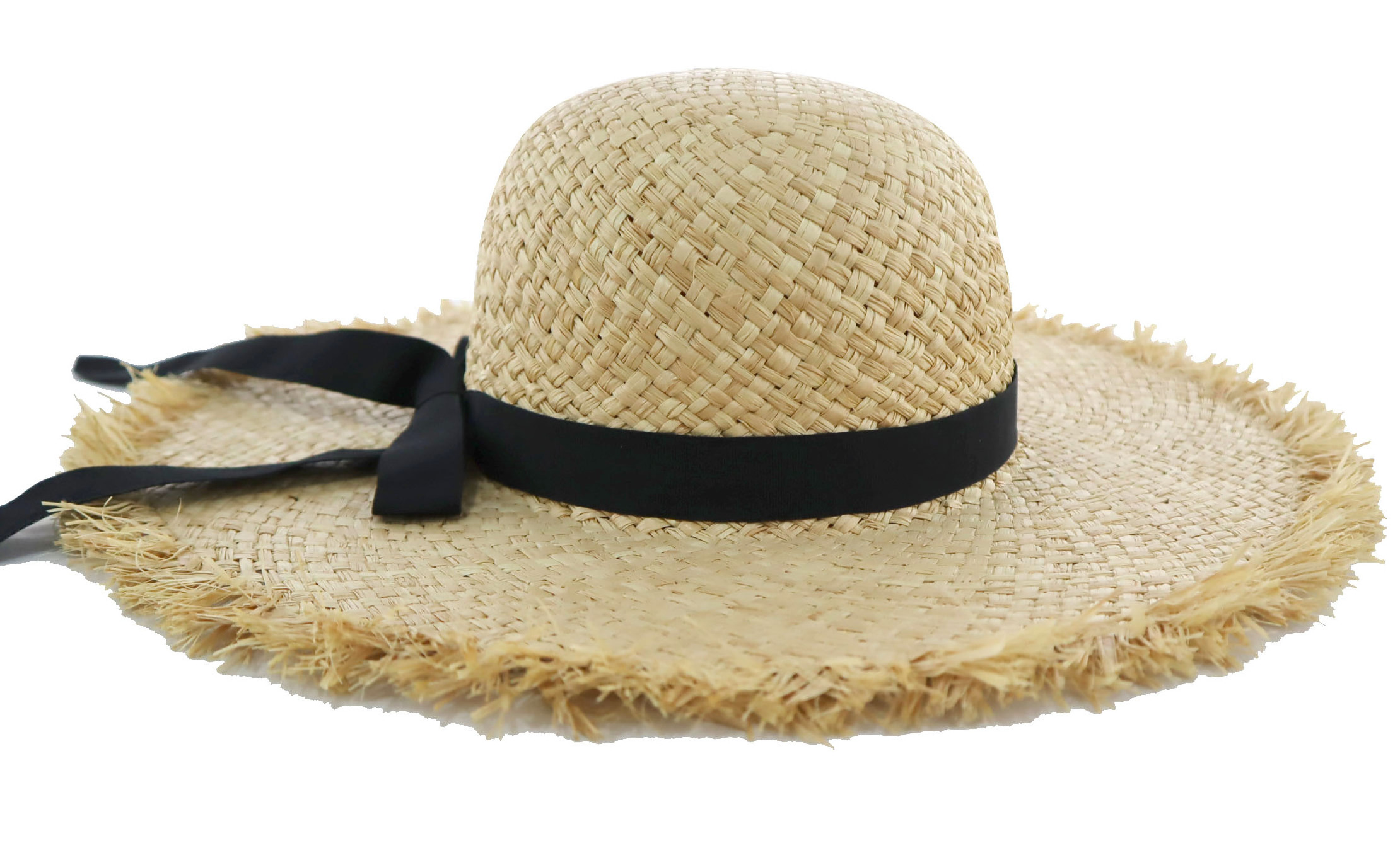 New Promotion Wide Brim Handmade Hats Women Summer Raffia Beach Travel Straw Hats