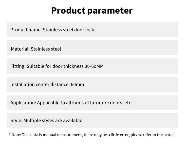 warehouse safety lock iron door garage exterior door lock indoor anti-theft push lock