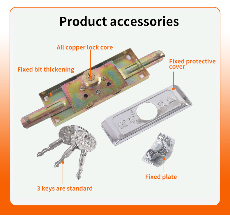 Warehouse Garage Exterior Roller Shutter Gate Door Lock Roll Up Gate Metal Rolling Door Lock