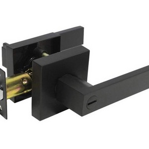 Supplier Door Lock Set With Cylinder and Handle  Deadbolt Modern Style Lever Handle Locks Hotel OEM Square Door Locks