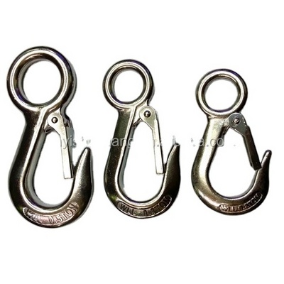 Stainless Steel SS304 SS316 Large Eye Hook With Latch