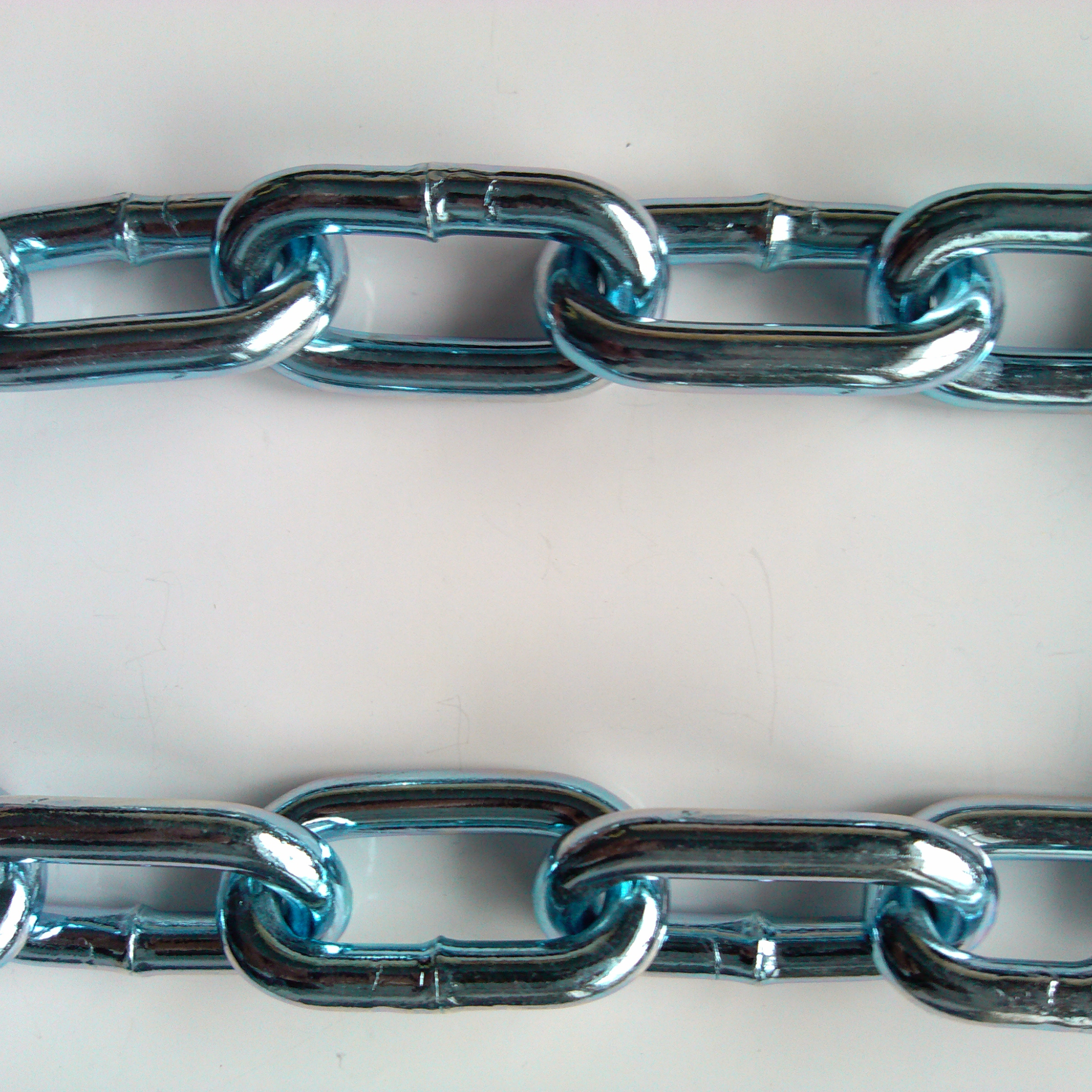 Q235 Q195 3MM 4MM 5MM 6MM 7MM 8MM 9MM Mild Steel Welded Electric Galvanized Blue Color Korean Standard Short Link Chain