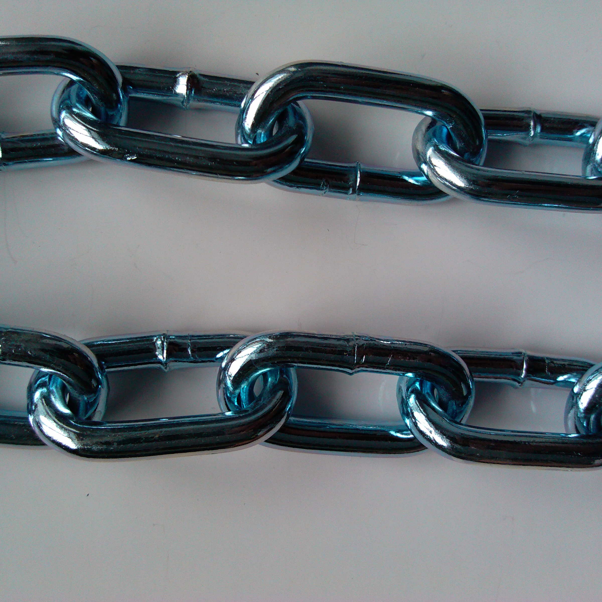 Q235 Q195 3MM 4MM 5MM 6MM 7MM 8MM 9MM Mild Steel Welded Electric Galvanized Blue Color Korean Standard Short Link Chain