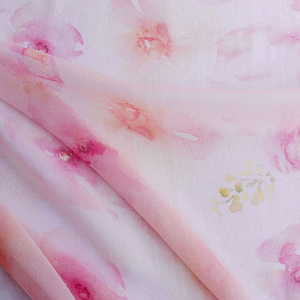 6mm 140cm printed floral georgette pure silk fabric georgette silk fabric