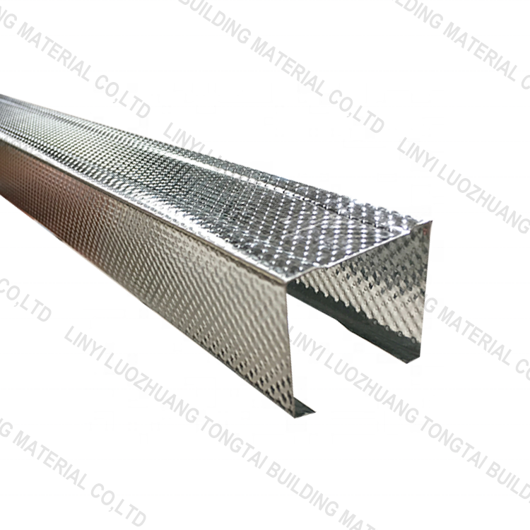 Gypsum Studs and Channels light steel keel drywall partition metal stud track furring channel