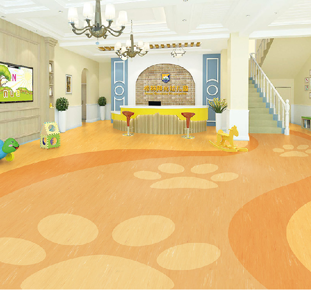 Commercial use sponge heterogeneous pvc flooring vinyl rolls anti-slip foam backed marine vinyl floor for school