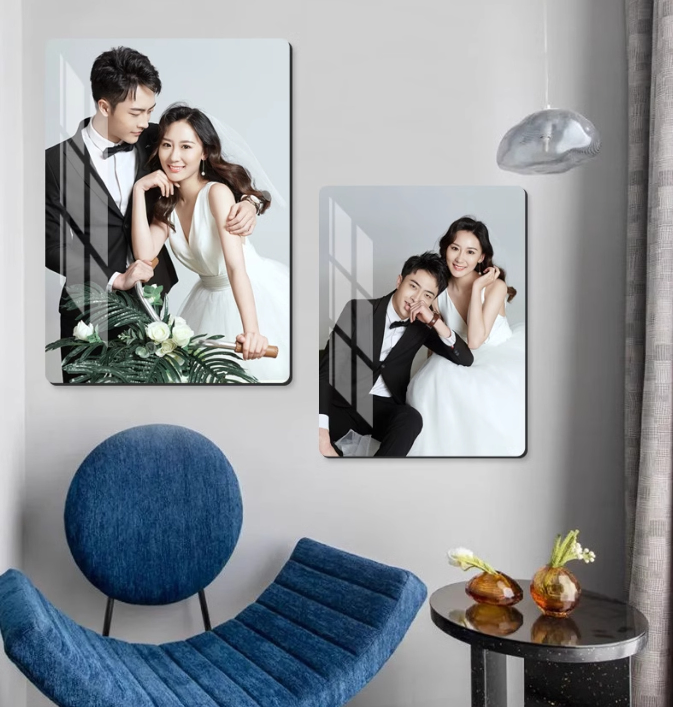 Custom wedding family photo Wall Art For Living Room Office Wall Decor Abstract personal Wall Artworks Pictures For Bedroom