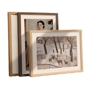 Best selling solid wood A4 A3 A2 A1 A0 11x14 photo frame creative European style photo picture oak wooden frame for wall hanging