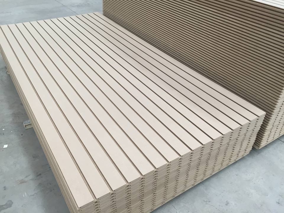 Melamine slotted mdf board/slat wall panel/slatwall board for background wall