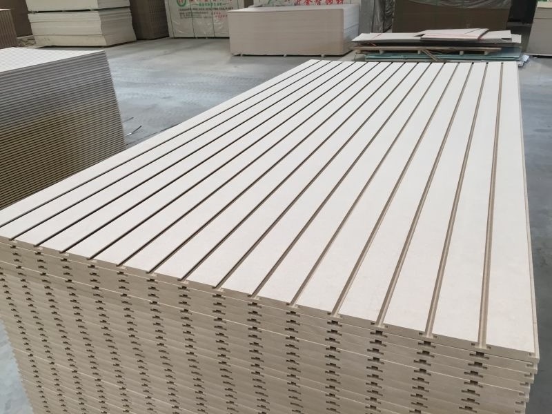 Melamine slotted mdf board/slat wall panel/slatwall board for background wall