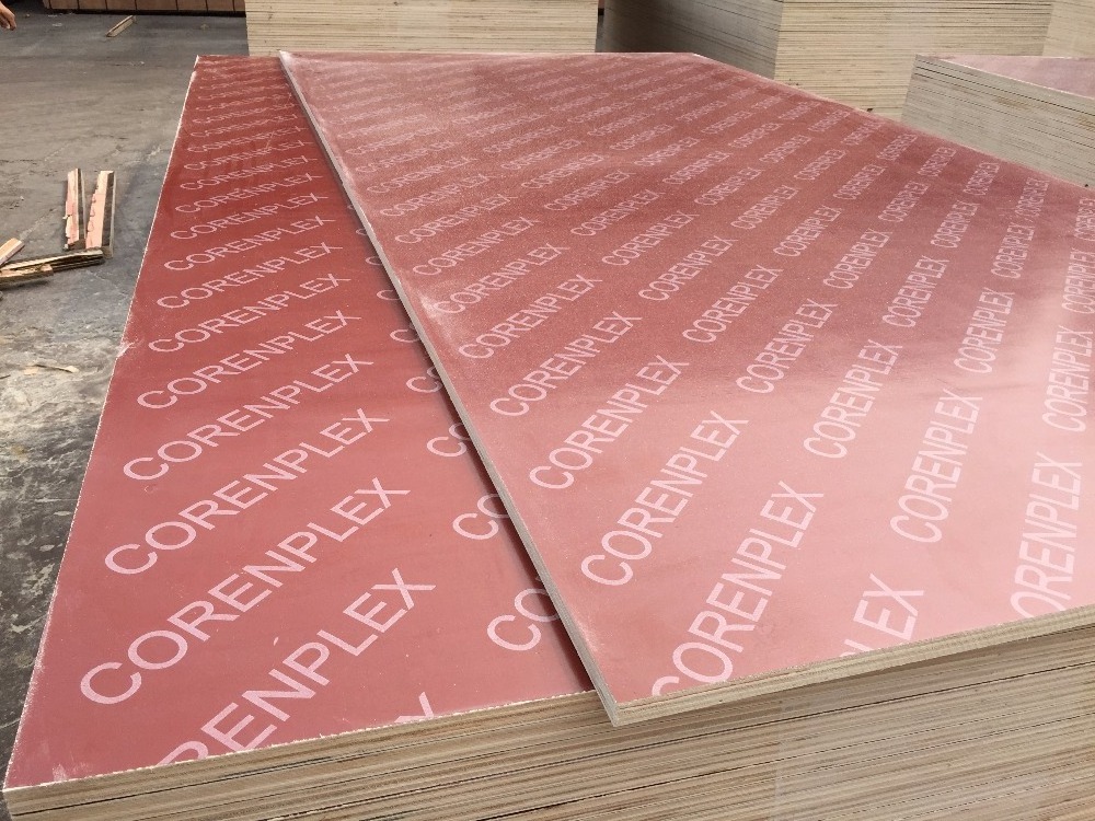 Marine Plywood 18mm Red Film Faced Shuttering Plywood 1250*2500*18mm Plywood Price  4*8*18